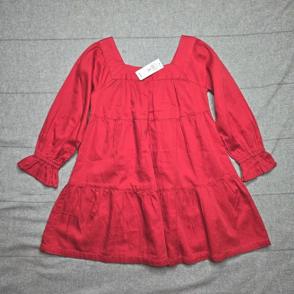 GAP Kid’s NWT Size XS (4-5) Red Tiered Dress
